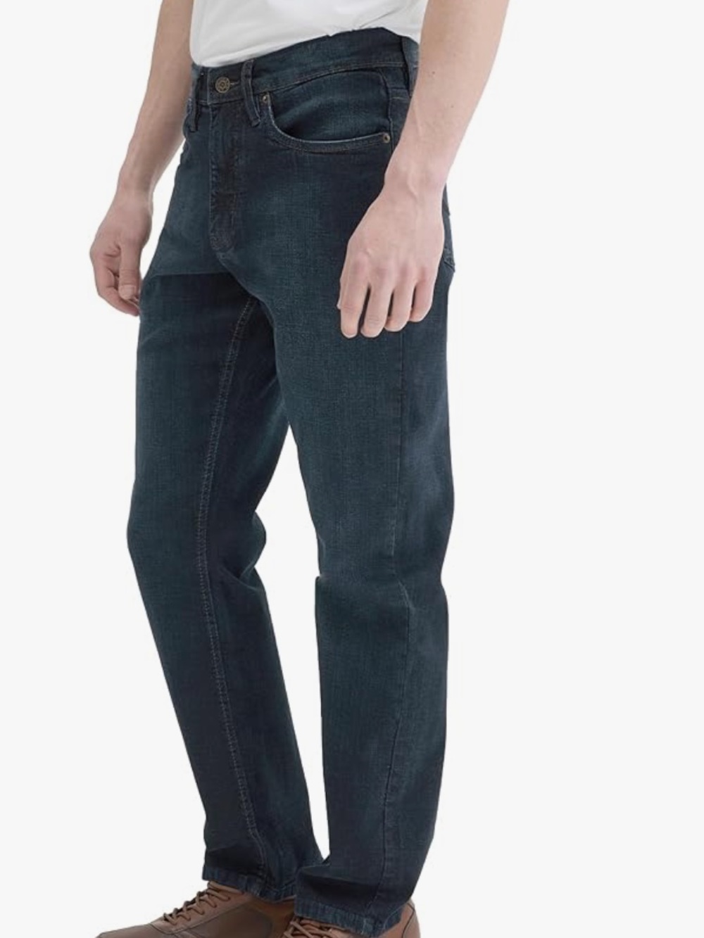 Urban Star Men’s Relaxed-Straight Stretch Jeans - Dark Blue